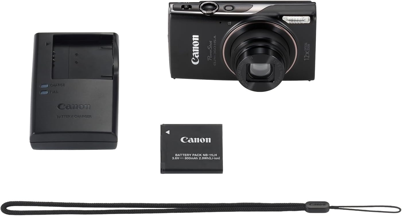 Canon PowerShot ELPH 360 HS A Negro