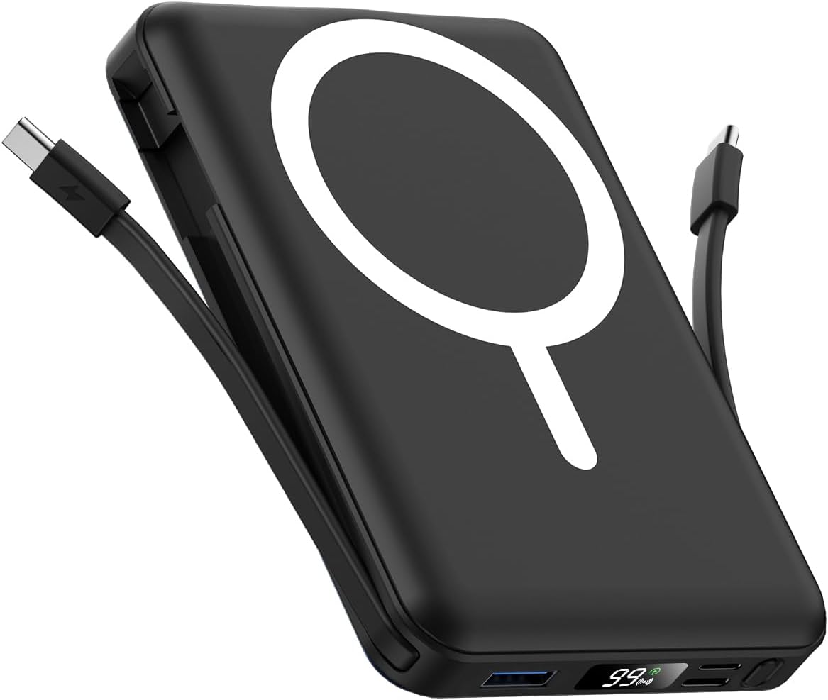 Gawegar para cargador portátil MagSafe, banco de energía magnético...