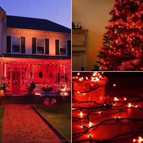 Tira de luces de Navidad conectables de 88 pies y 240 LED para exte...