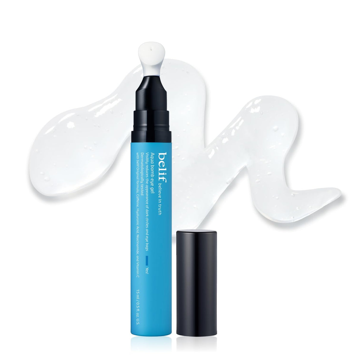 belif Aqua Bomb Gel refrescante para ojos, cafeína y ácido hialurón...