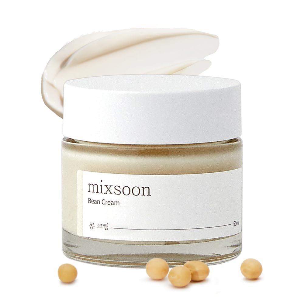 mixsoon Crema facial hidratante profunda de frijoles, hidratante y...