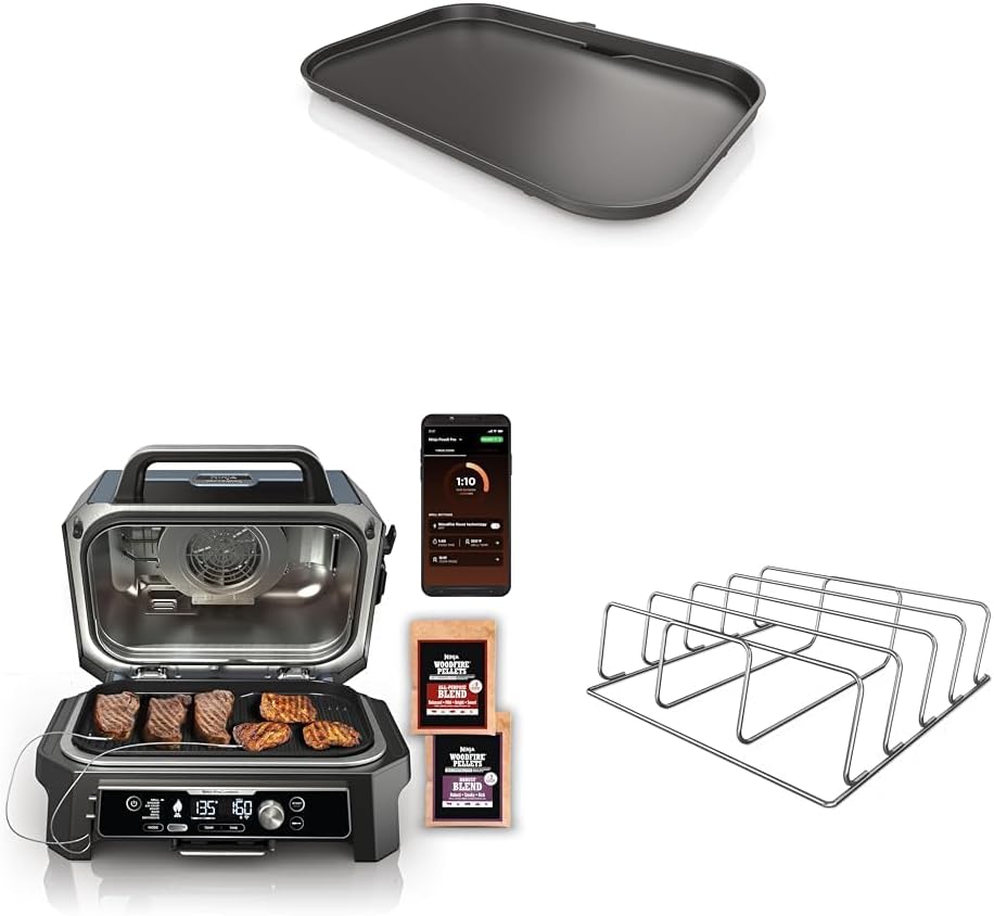 Ninja XL Woodfire - Parrilla, ahumador y costillas para exteriores