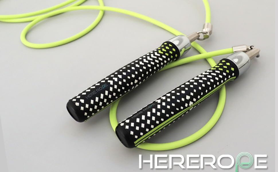 HEREROPE 1\/4LB Cuerda de saltar con peso para velocidad, cardio, b...