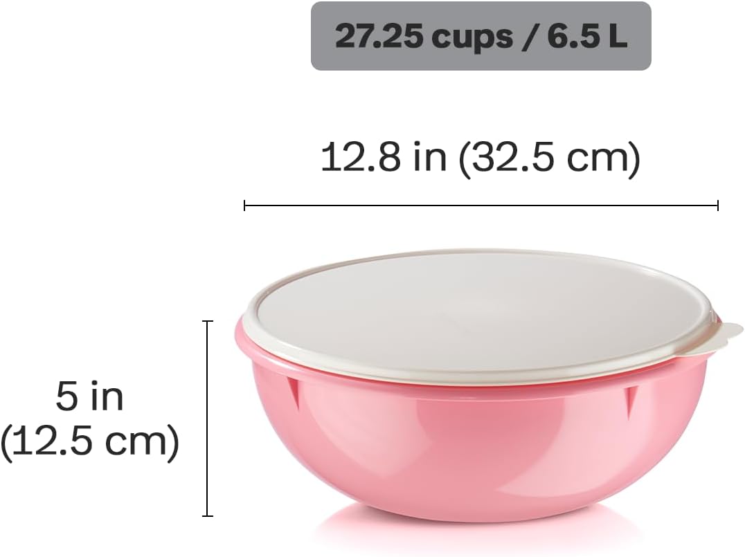 Tupperware Fix-N-Mix - Tazón para mezclar de 1.7 galones con tapa,...