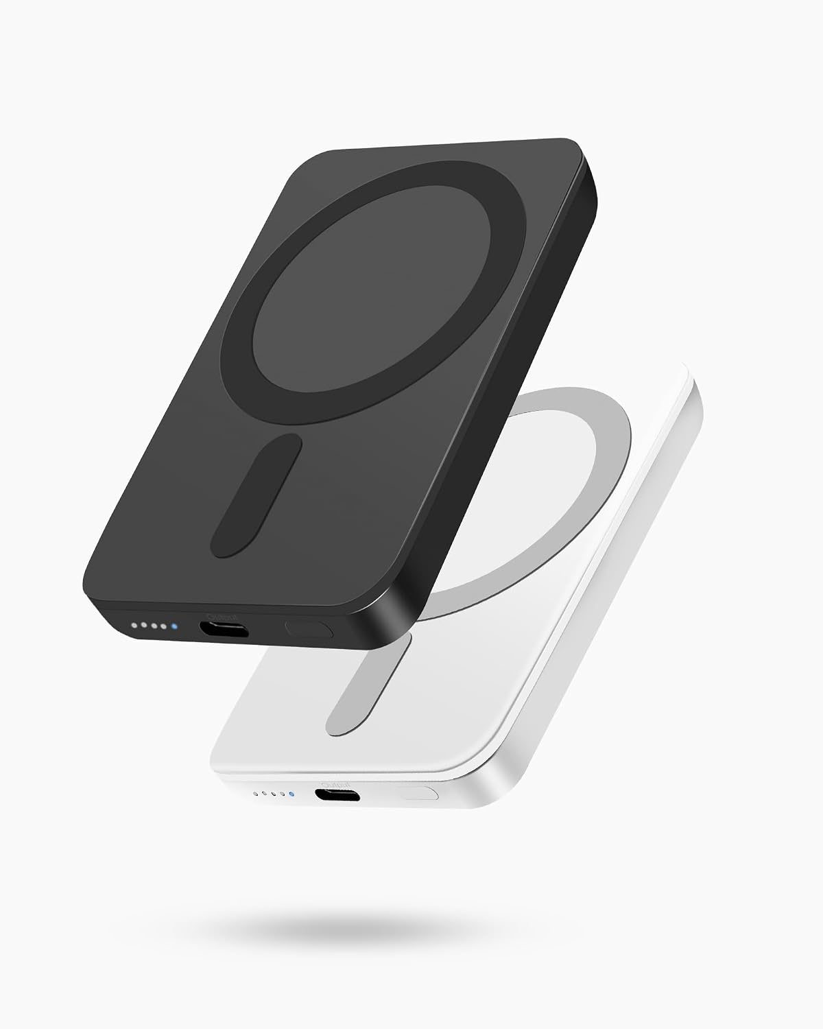 Miady Paquete de 2 cargadores portátiles magnéticos para iPhone 500...