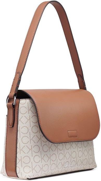 Calvin Klein Bolso de hombro con solapa Millie 2 en 1 para mujer y bandolera