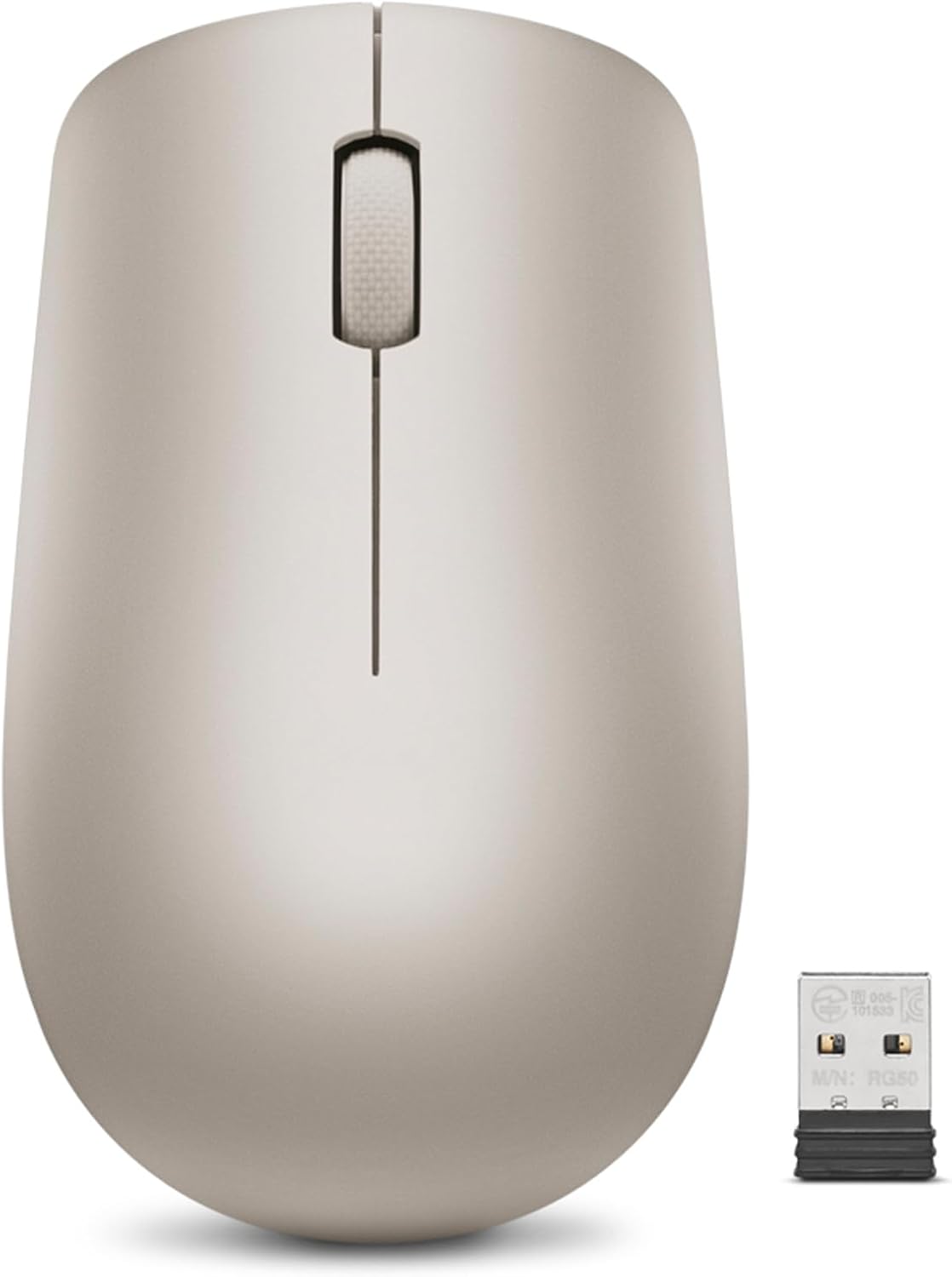 Lenovo 530 Ratón Inalámbrico con Batería, 2.4GHz Nano USB, Sensor Ó...