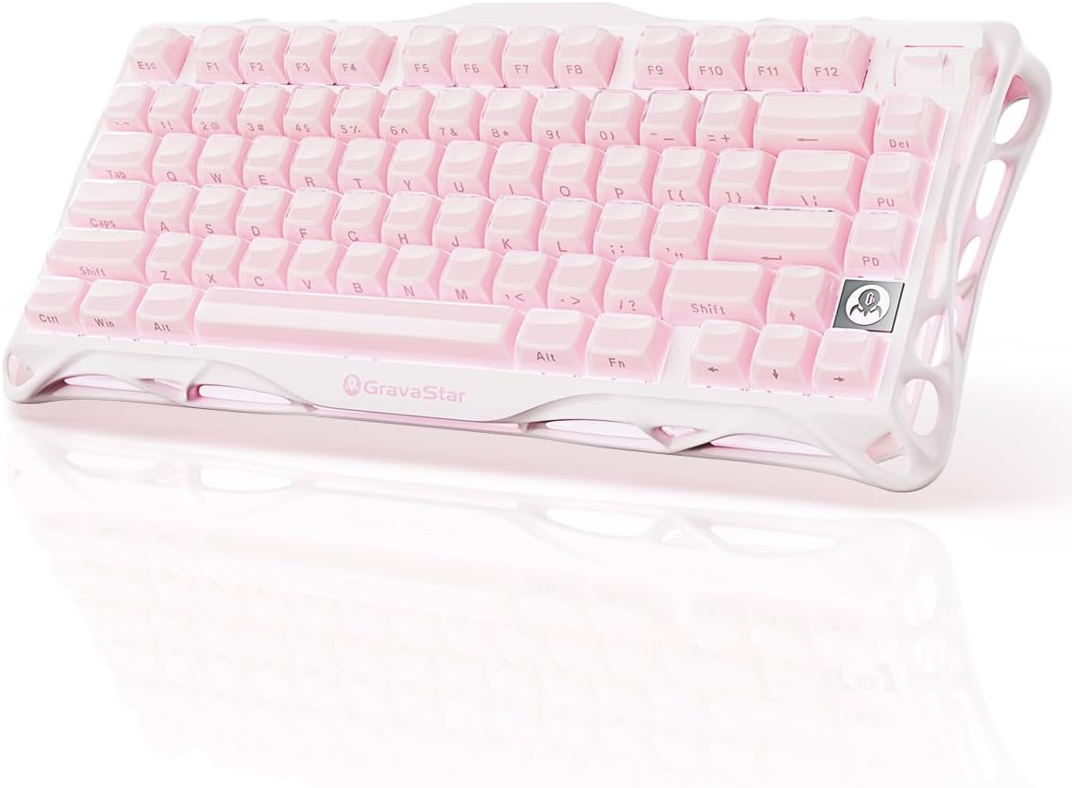 GravaStar Mercury K1 75% Teclado mecánico inalámbrico para juegos,...