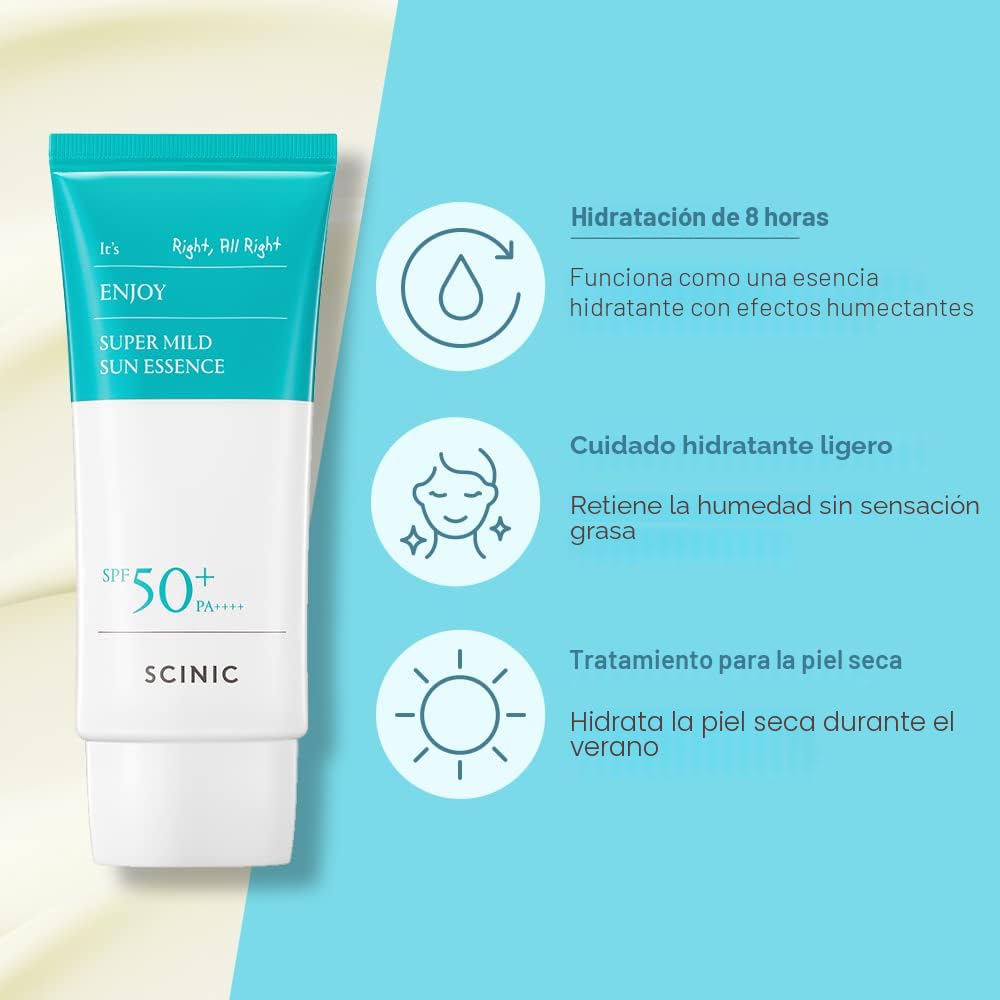SCINIC Enjoy Super Mild Sun Essence 2 Set SPF50+ PA++++ 1.69 fl oz...