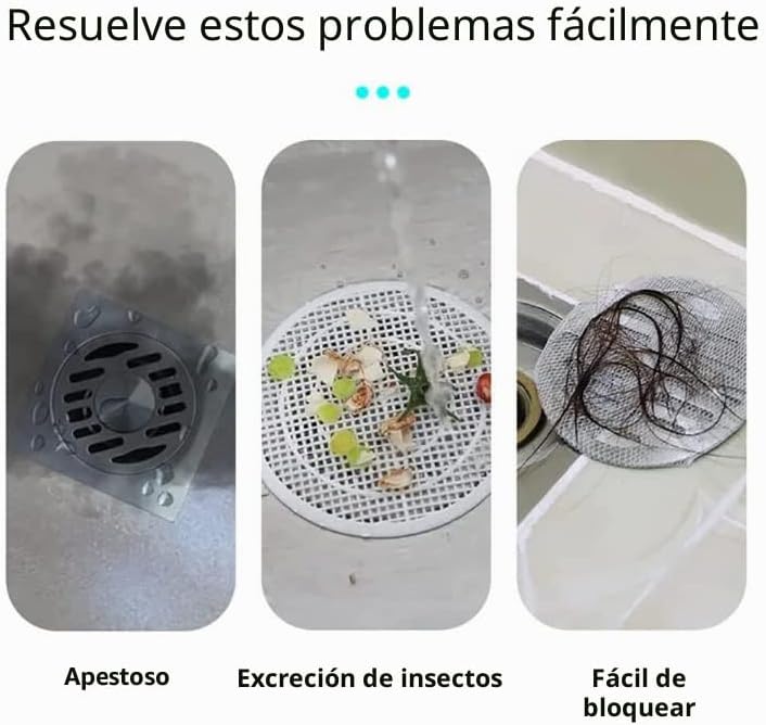 2 piezas de 8 x 8 pulgadas tapón de silicona para bañera, cubierta...