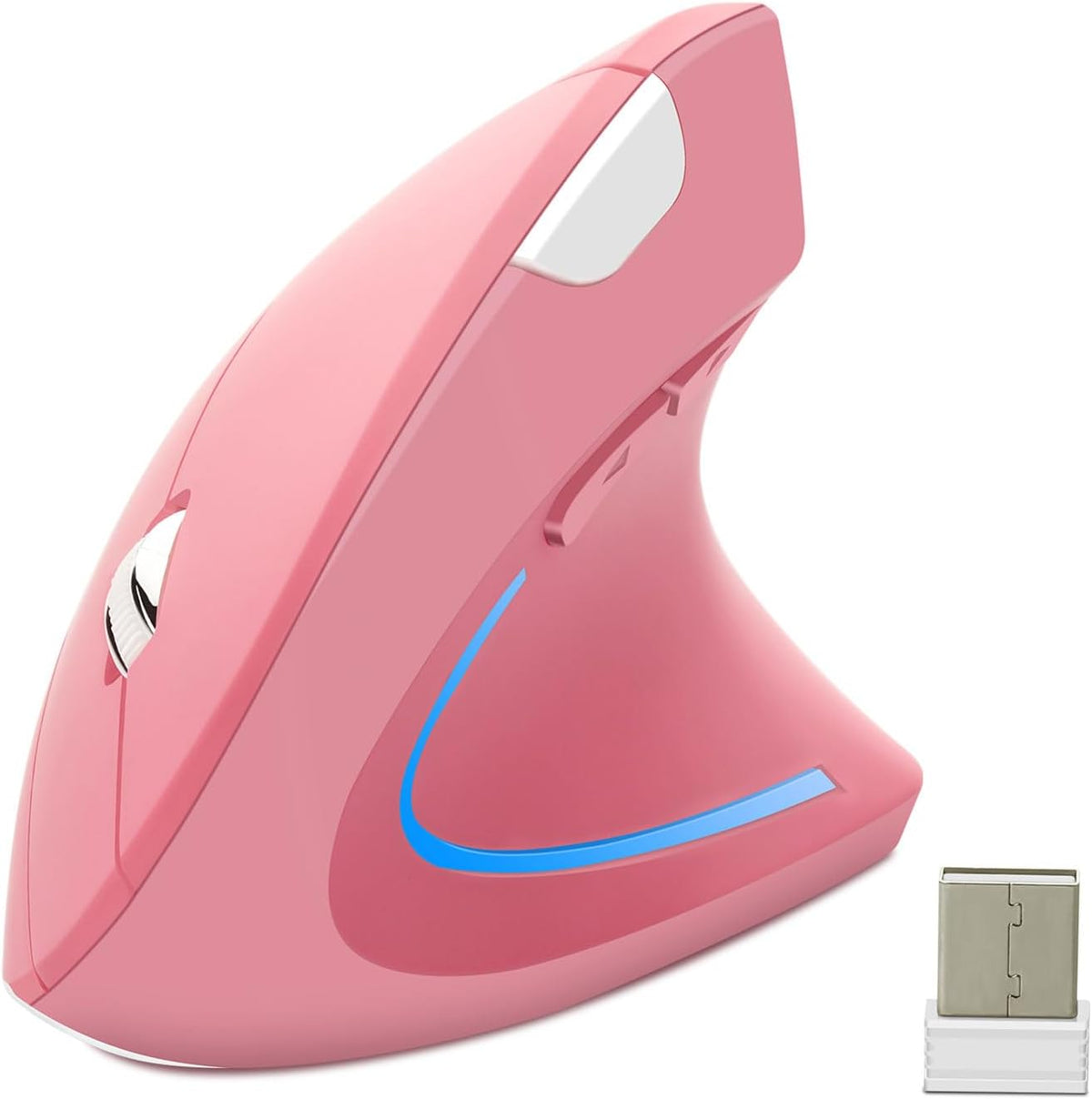 OTYSRH Ratón vertical inalámbrico ergonómico Ergo Optical 2.4G Rató...