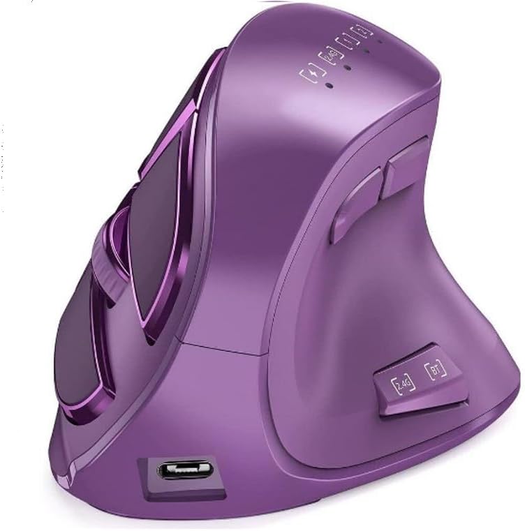 JOMAA Ratón inalámbrico ergonómico vertical, 2.4G y Bluetooth 5.0\/...
