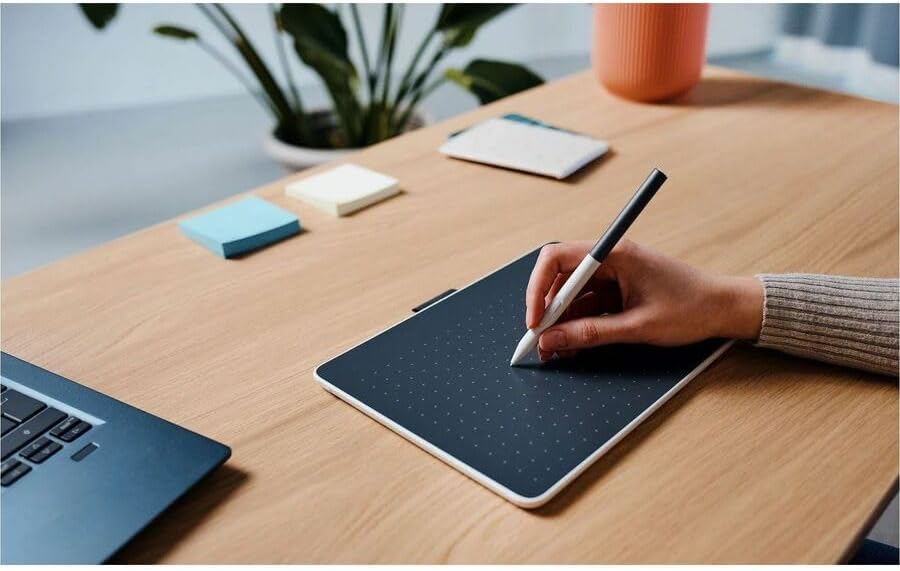 Wacom One Medium, tableta gráfica de dibujo Bluetooth con lápiz + s...