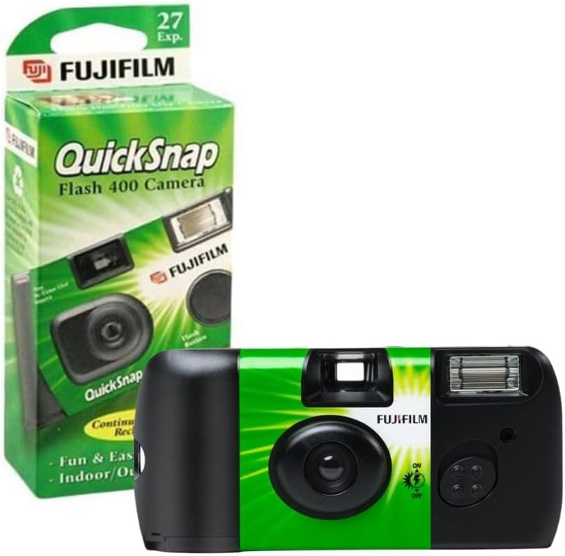 Fujifilm QuickSnap Flash 400 - Cámara de 1.378 in con flash, 27 Exp...