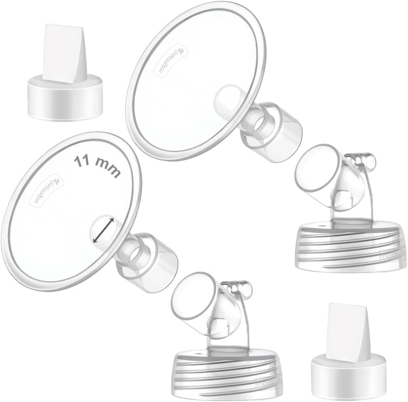 2X 11 mm Maymom Piezas de bomba de dos piezas de cuello ancho compa...