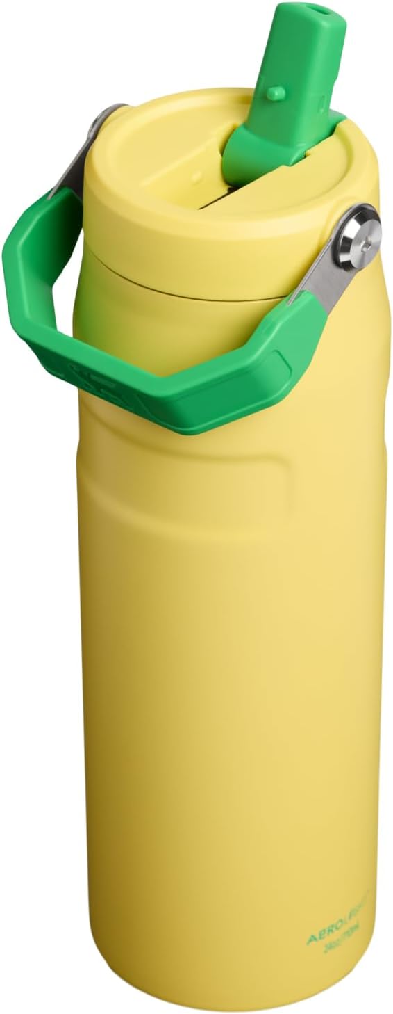 STANLEY IceFlow - Botella con popote 2.0, 24 onzas, color amarillo...
