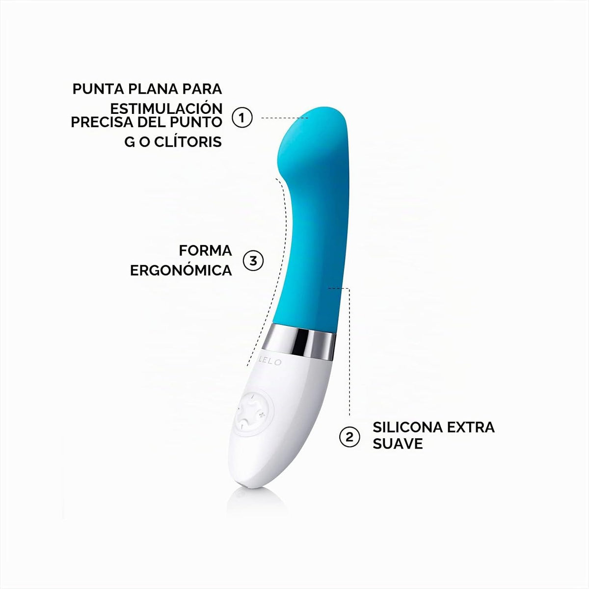 Masajeador íntimo LELO Gigi 2, 7861, Azul Turquesa, 1, 1 | Este vib...