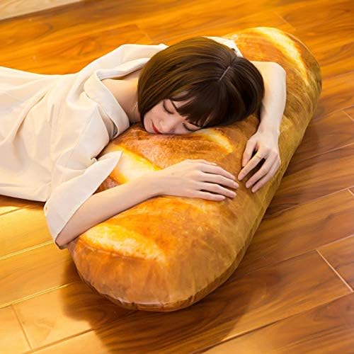 Levenkeness - Almohada de pan 3D de felpa simulada, suave almohada...