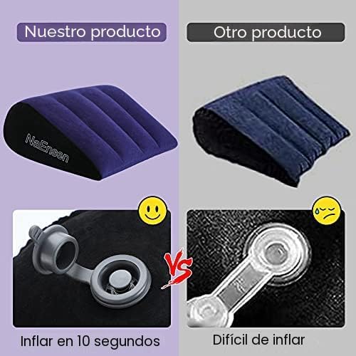 Sex Toys - Cojín de cuña con posición triangular, rampa inflable pa...