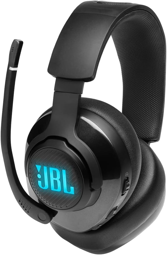 JBL Quantum 400 - Auriculares para juegos con cable sobre la oreja...