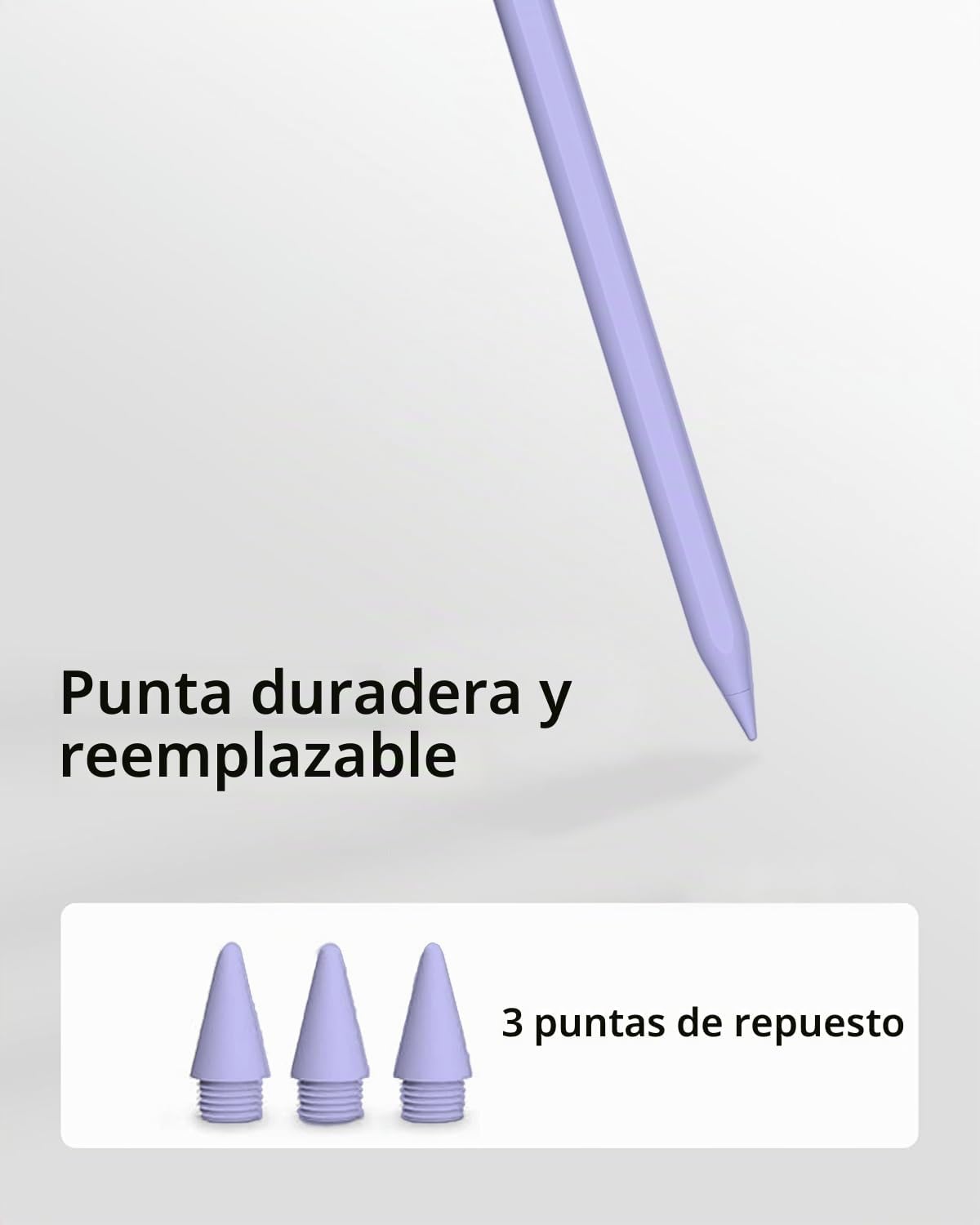 Lápiz capacitivo para iPad (2025-2018), sensibilidad de inclinación...