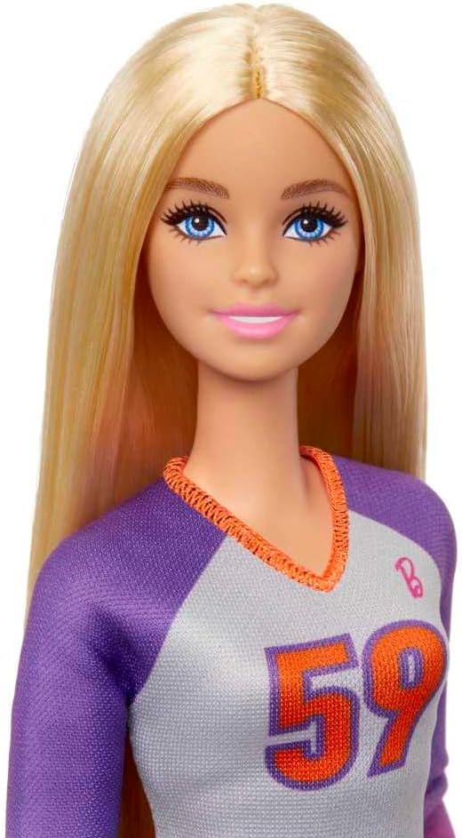 Barbie Muñeca de voleibol hecha para moverse | Muñeca de moda profe...