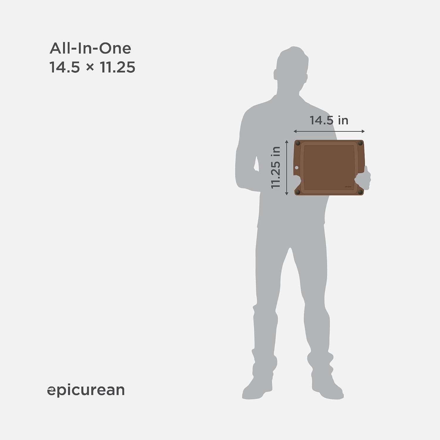 Epicurean - Tabla de cortar todo en uno de 14.5 × 11.25 pulgadas, c...