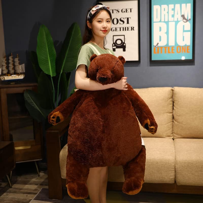 MIAOHAHA Oso de peluche gigante Djungelskog de 39.4 in, color marró...