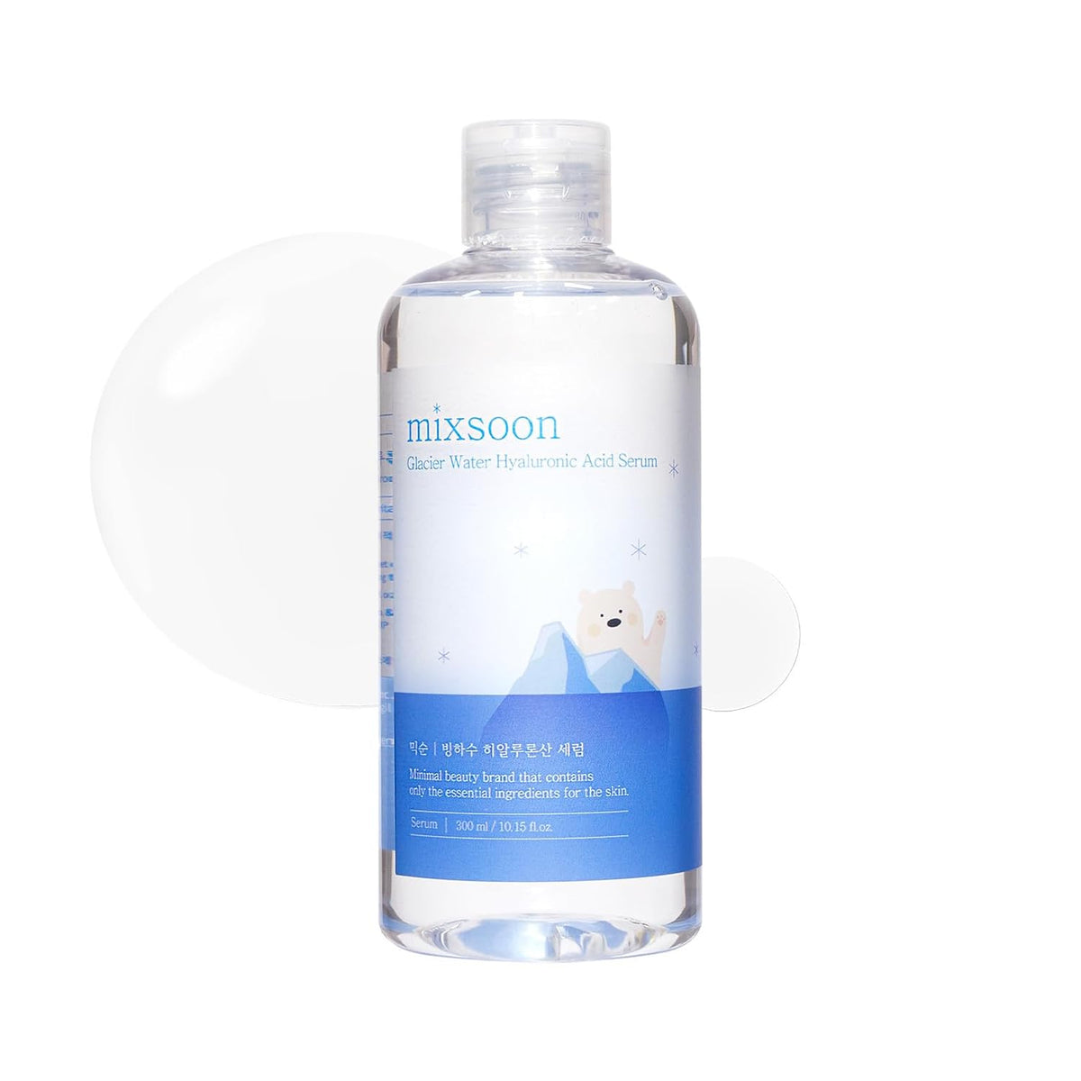 mixsoon Glacier Water - Suero de ácido hialurónico para hidratación...