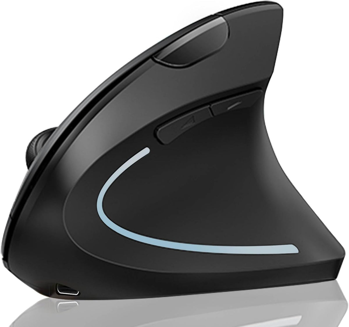 Lekvey Ratón ergonómico, ratón inalámbrico vertical USB recargable...