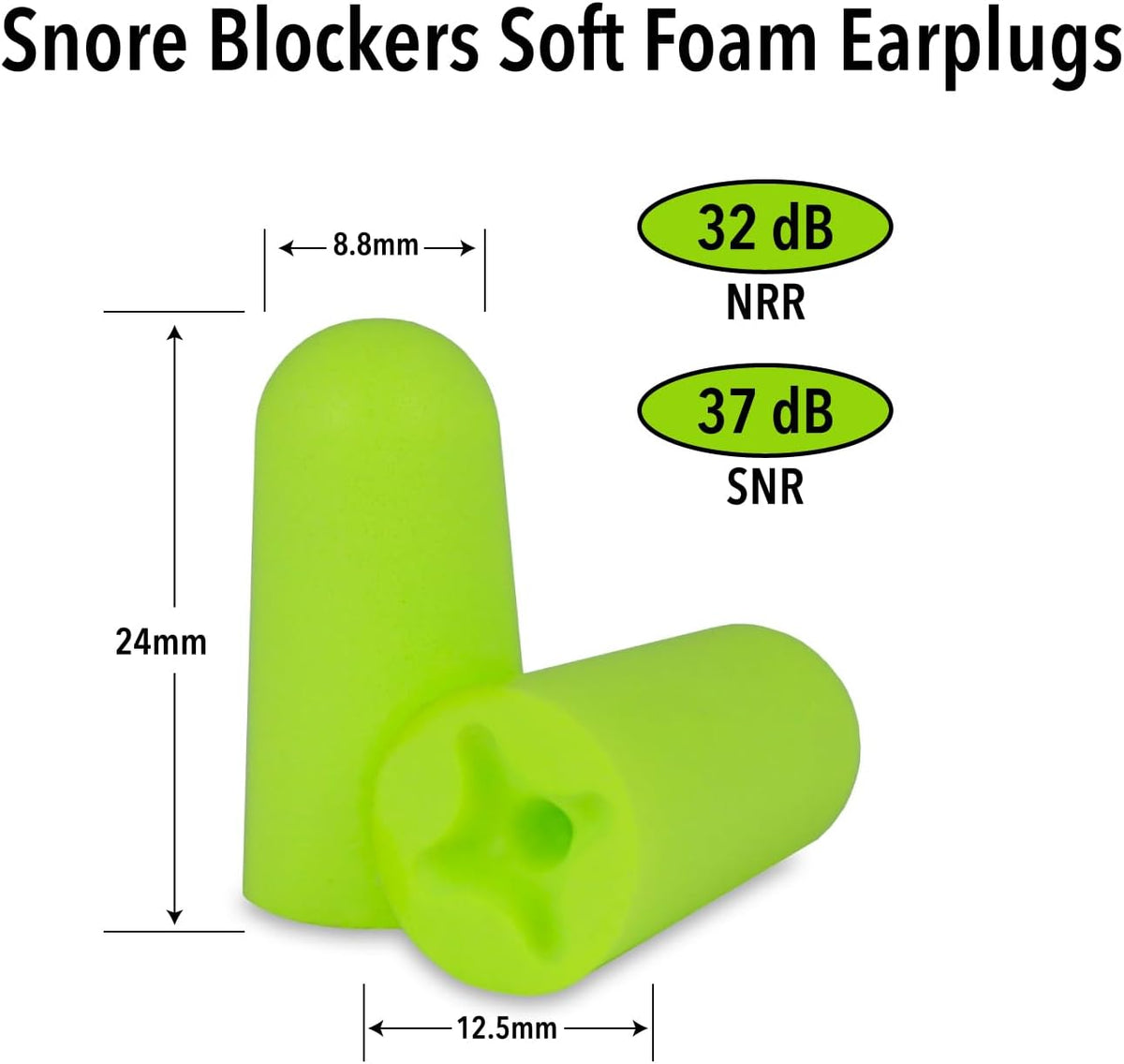 Mack's Tapones para los oídos de espuma suave, 50 pares, 32 dB...