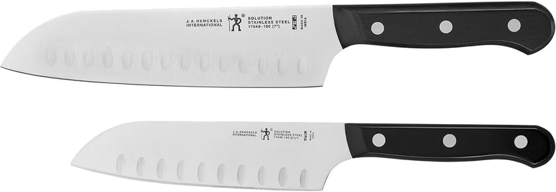 HENCKELS Solution Razor-Sharp - Juego de cuchillos Santoku de 5 pul...