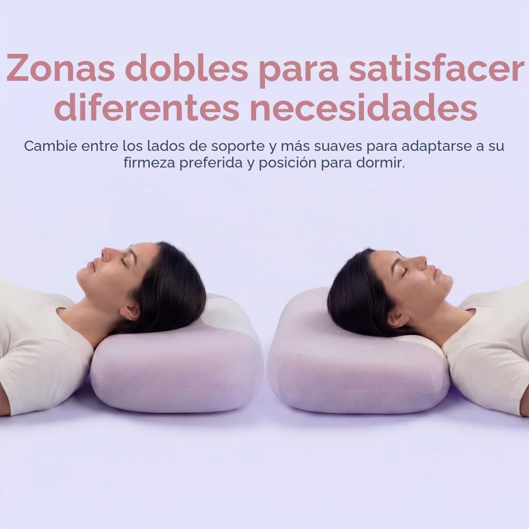 Mellow Halo - Almohada cervical para el cuello, almohada contornead...