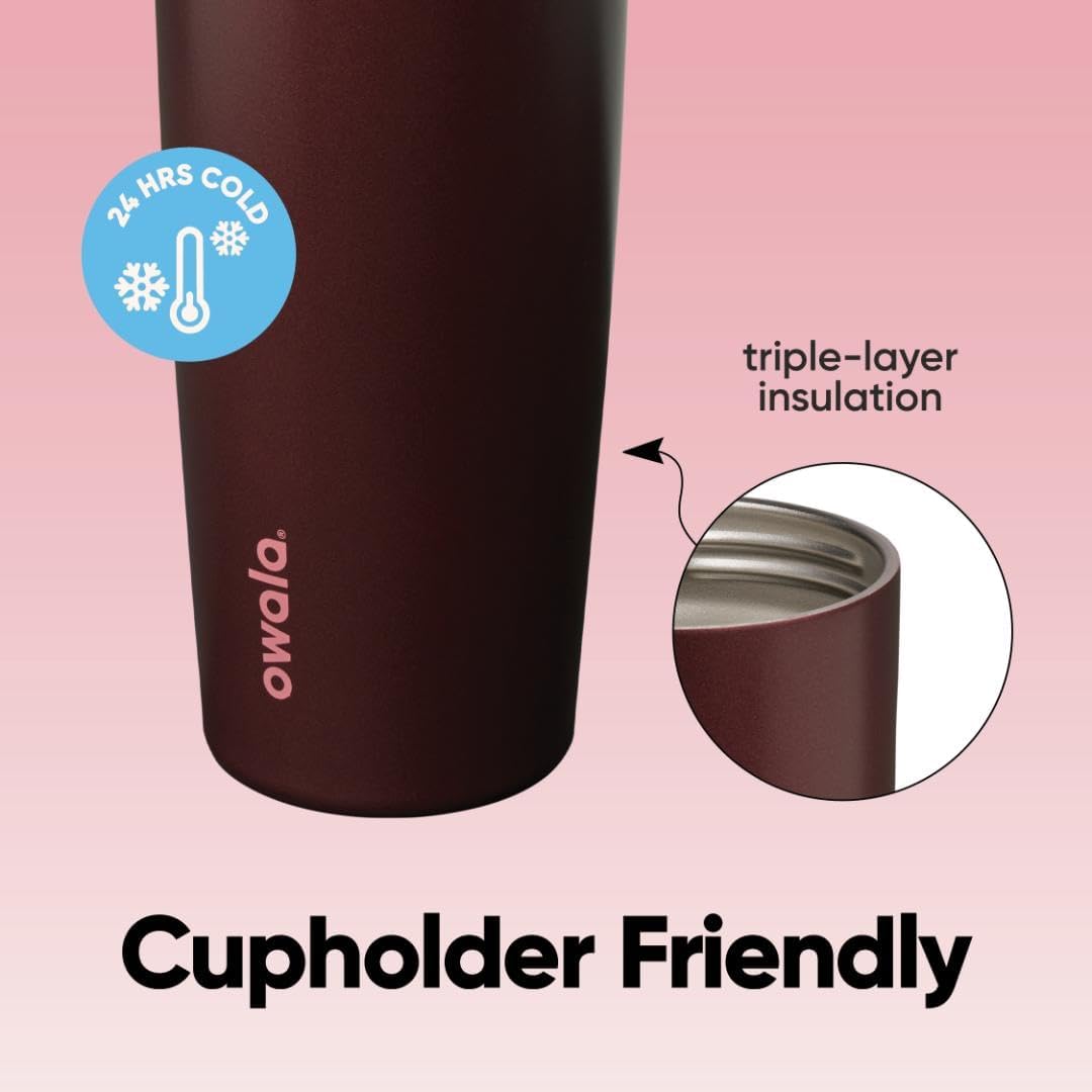 Botella de agua Owala FreeSip con aislamiento de acero inoxidable c...