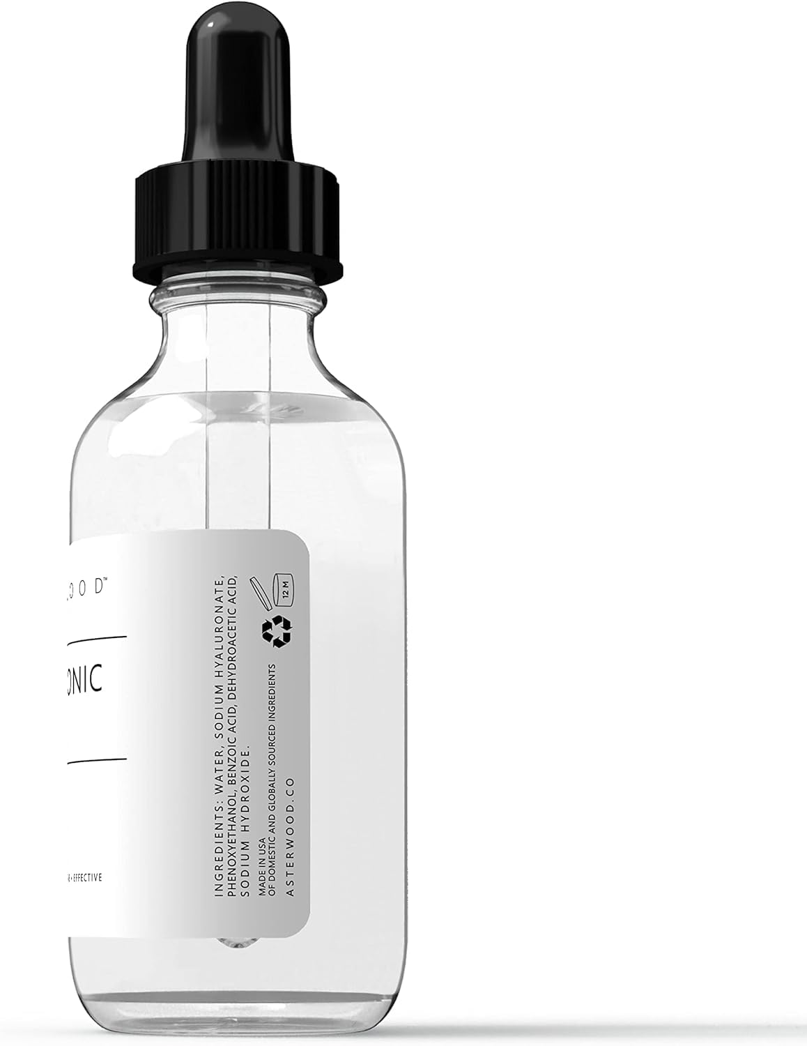 Asterwood Suero de ácido hialurónico puro para la cara, antienvejec...