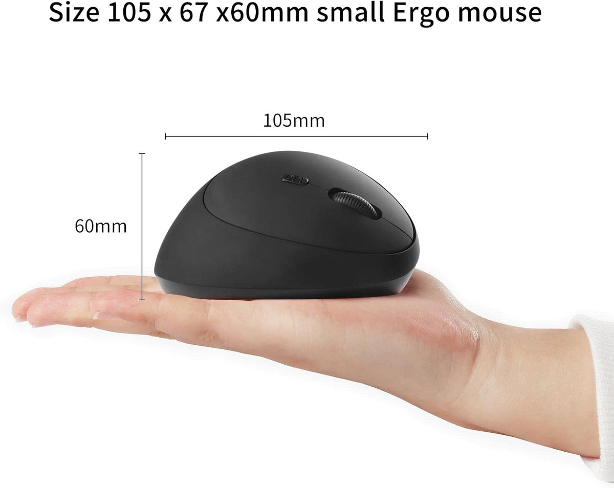 Sokelinn-six Ratón vertical ergonómico, mouse inalámbrico recargabl...
