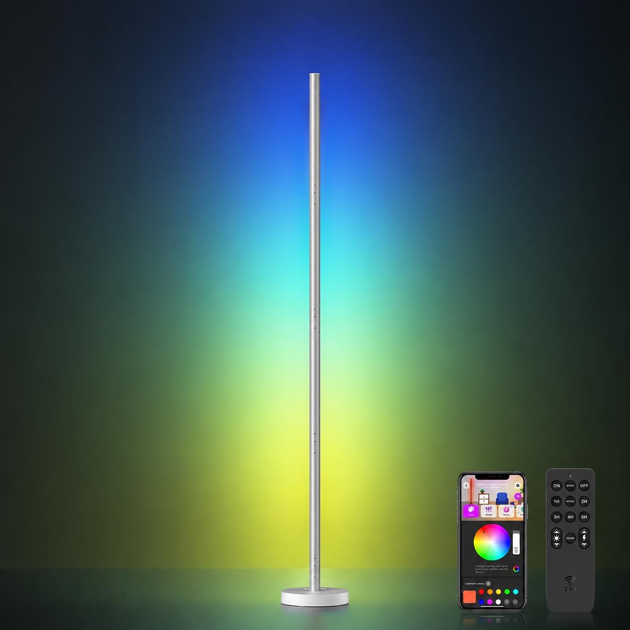 OIYN Smart RGBICW - Lámpara de pie LED de esquina \u2013 16 millone...