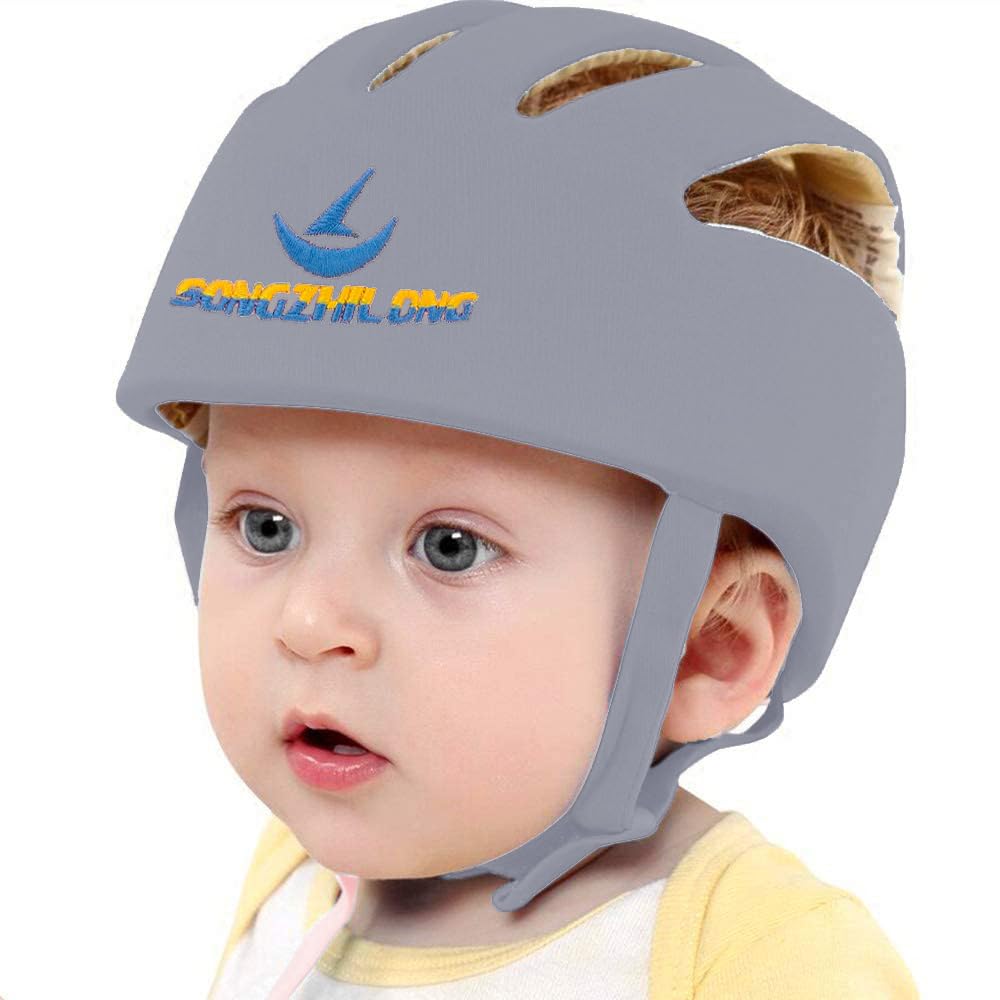 Huifen Casco de bebé, casco ajustable para niños, para aprender a c...