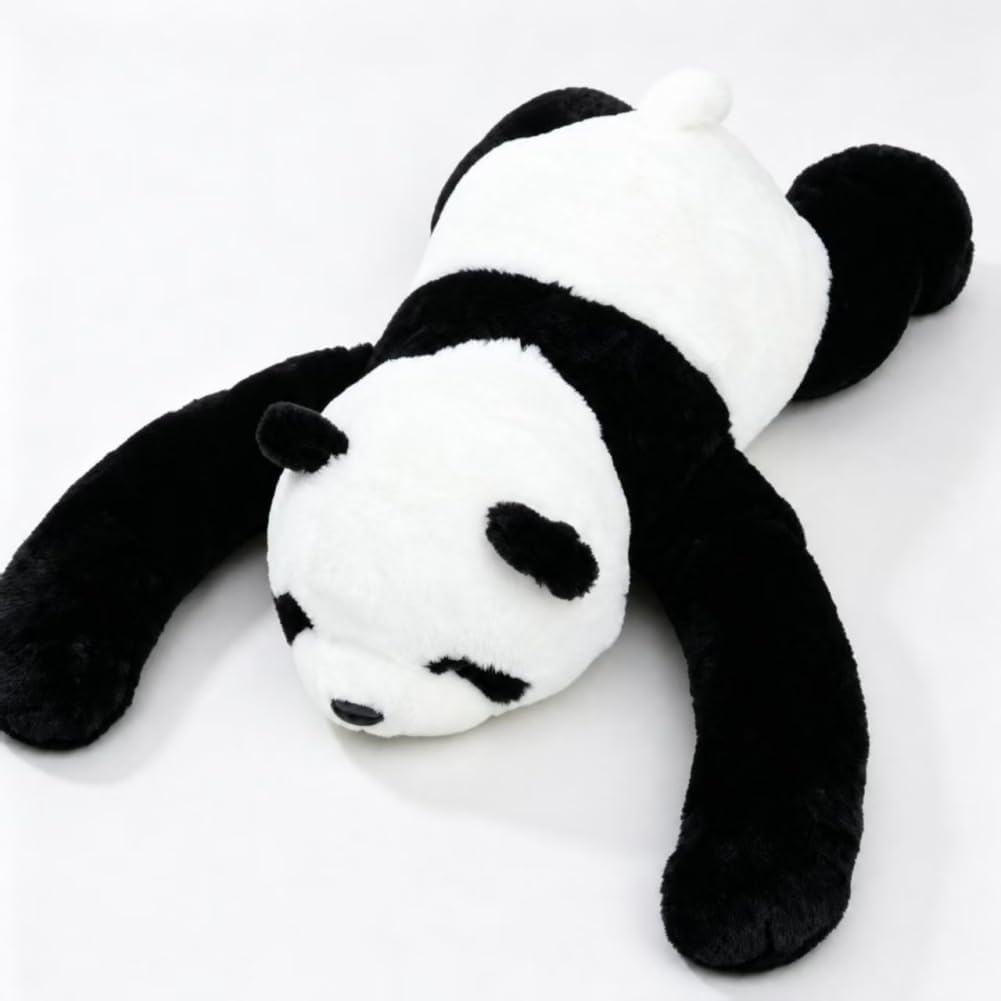 Ytterbium Juguete de peluche de panda blanco y negro, animal de pel...