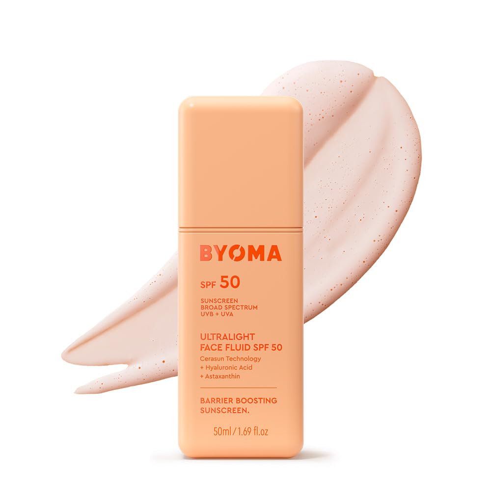 BYOMA SPF 50 Fluido Facial - Protector solar facial ultraligero par...
