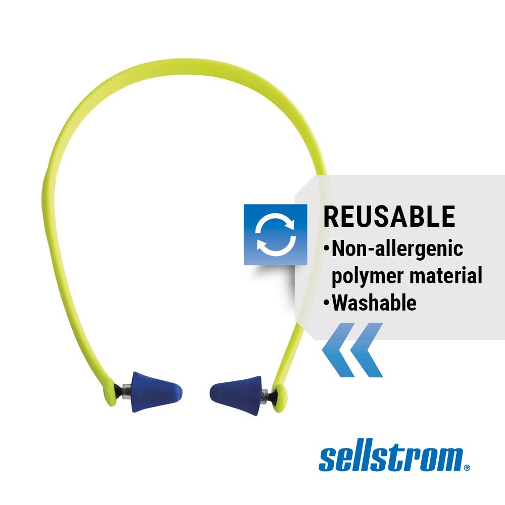 Sellstrom Tapones reutilizables para los oídos con bandas para el t...