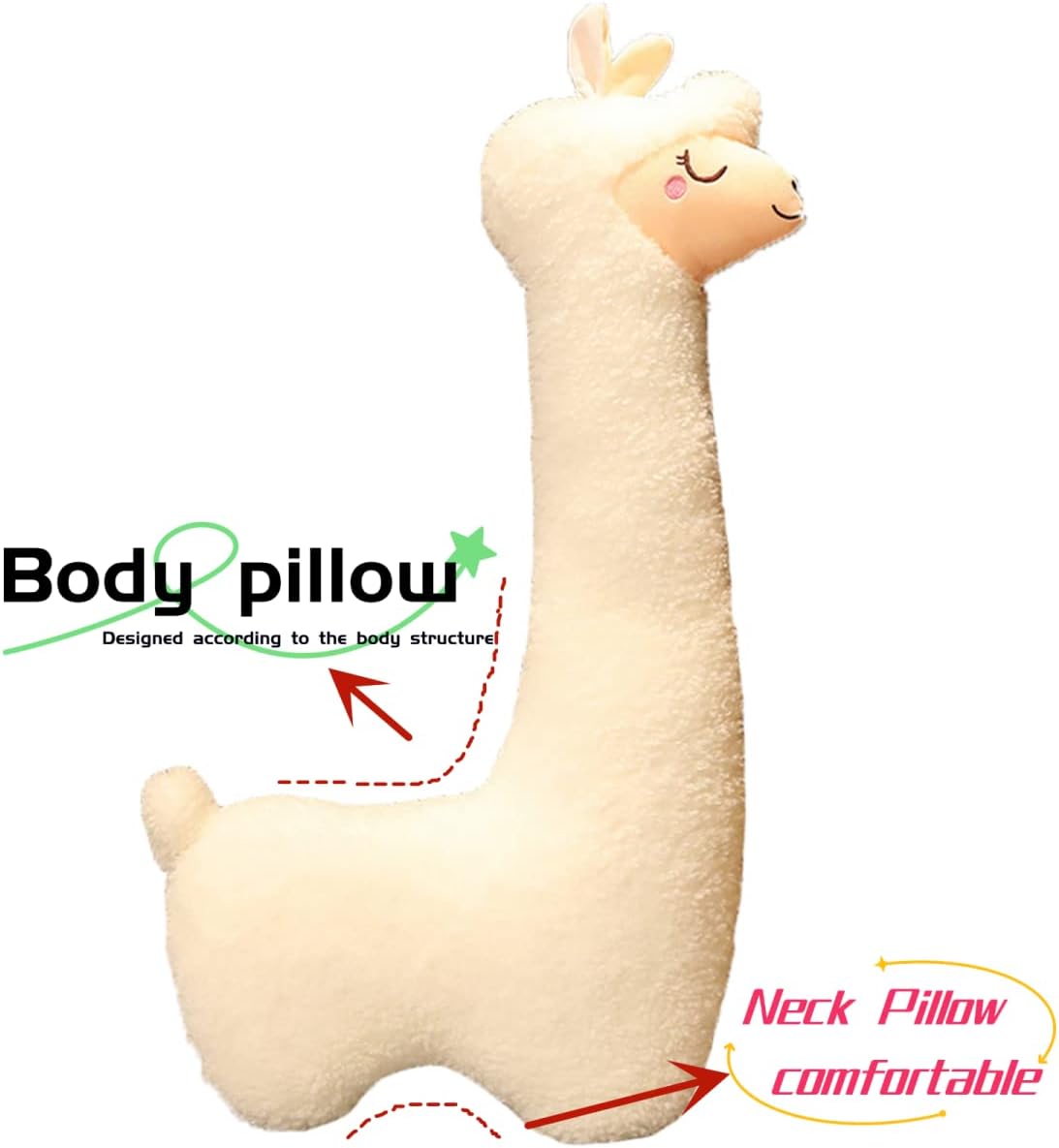 Ryttir Peluche de llama grande de 29.5 pulgadas, 15% Chubbier, almo...