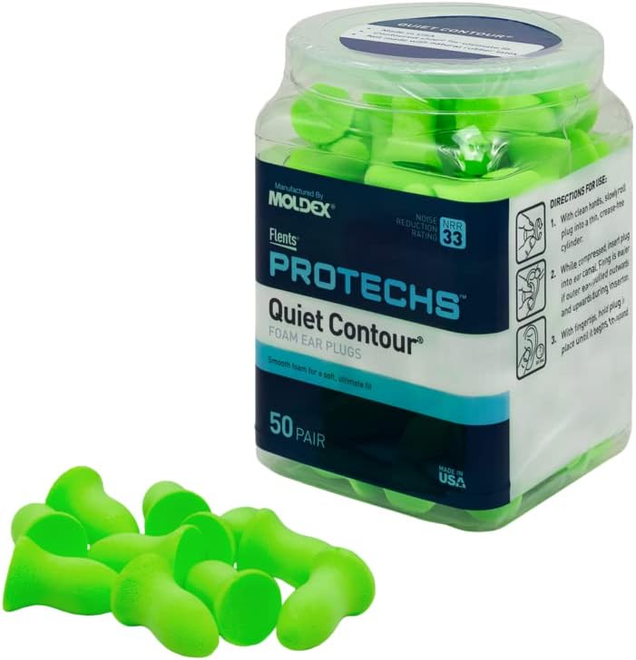 Flents Protechs Quiet Contour - Tapones para los oídos de espuma, N...