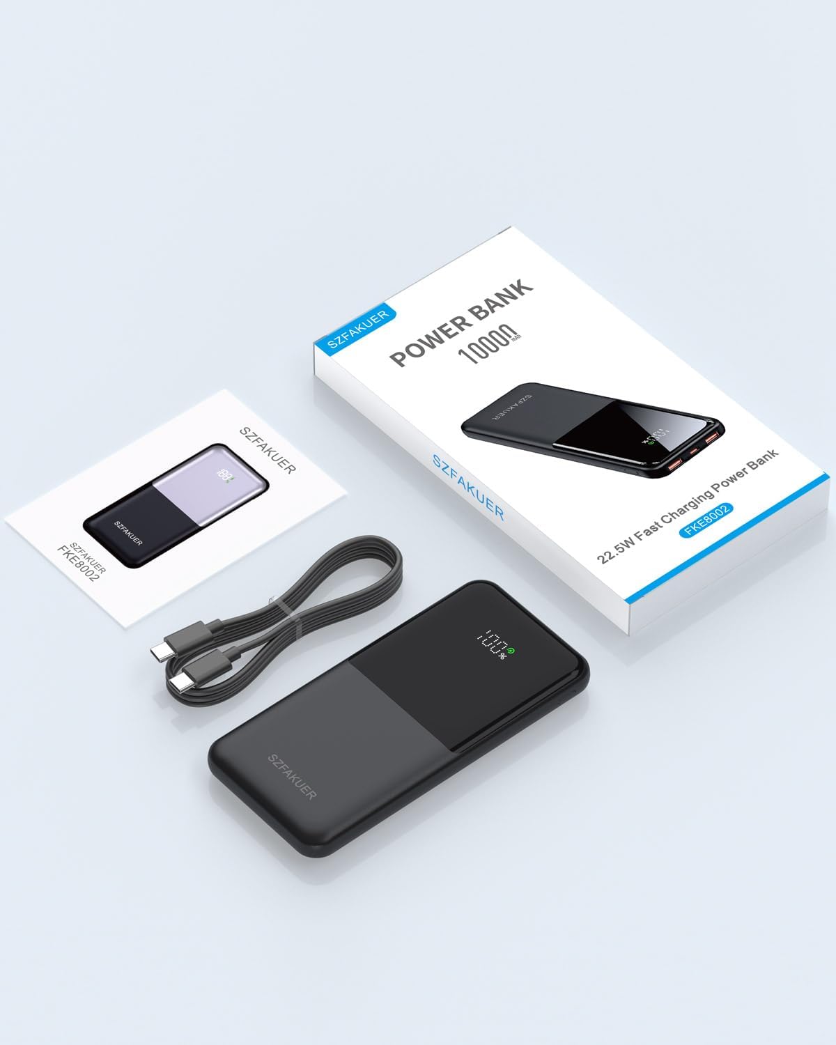 Szfakuer Cargador portátil, banco de energía delgado de 10000 mAh,...