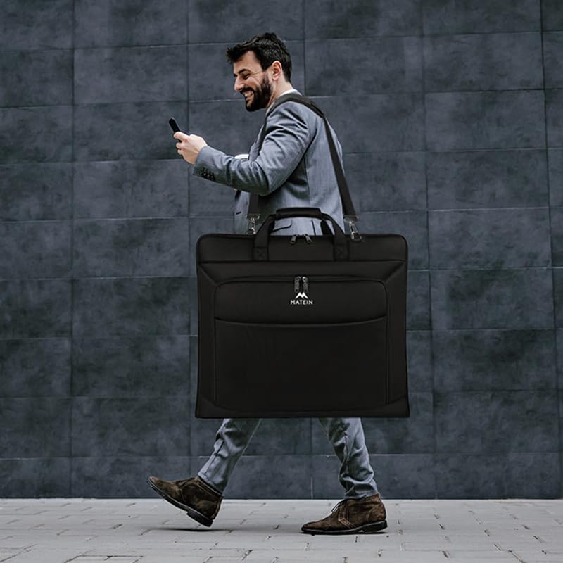 MATEIN - Bolsas de ropa, bolsa de viaje grande con bolsillos y corr...