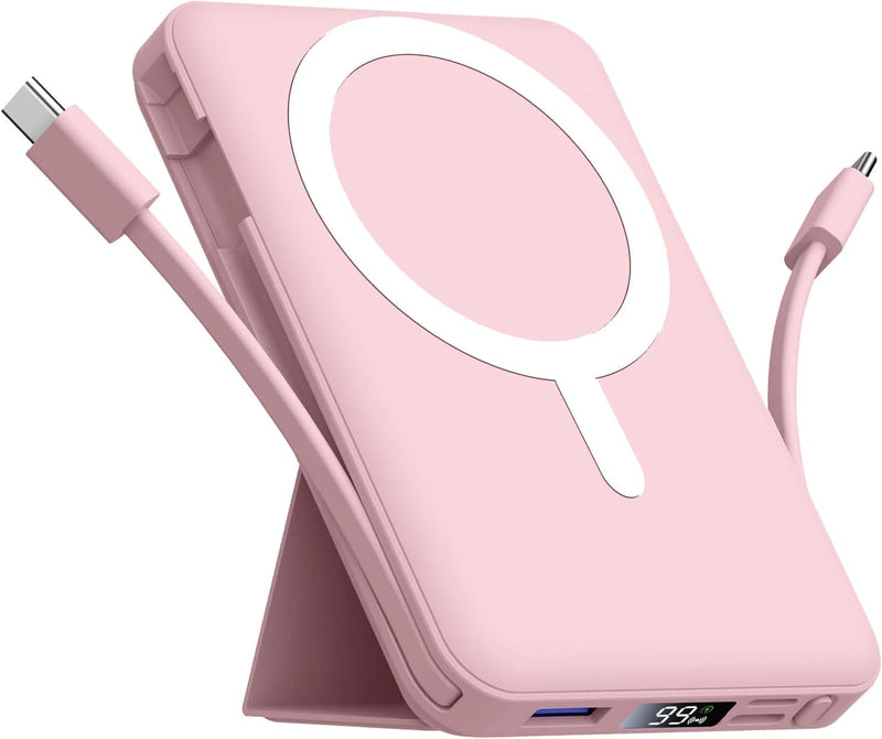 Azmuth para cargador portátil MagSafe, banco de energía magnético d...