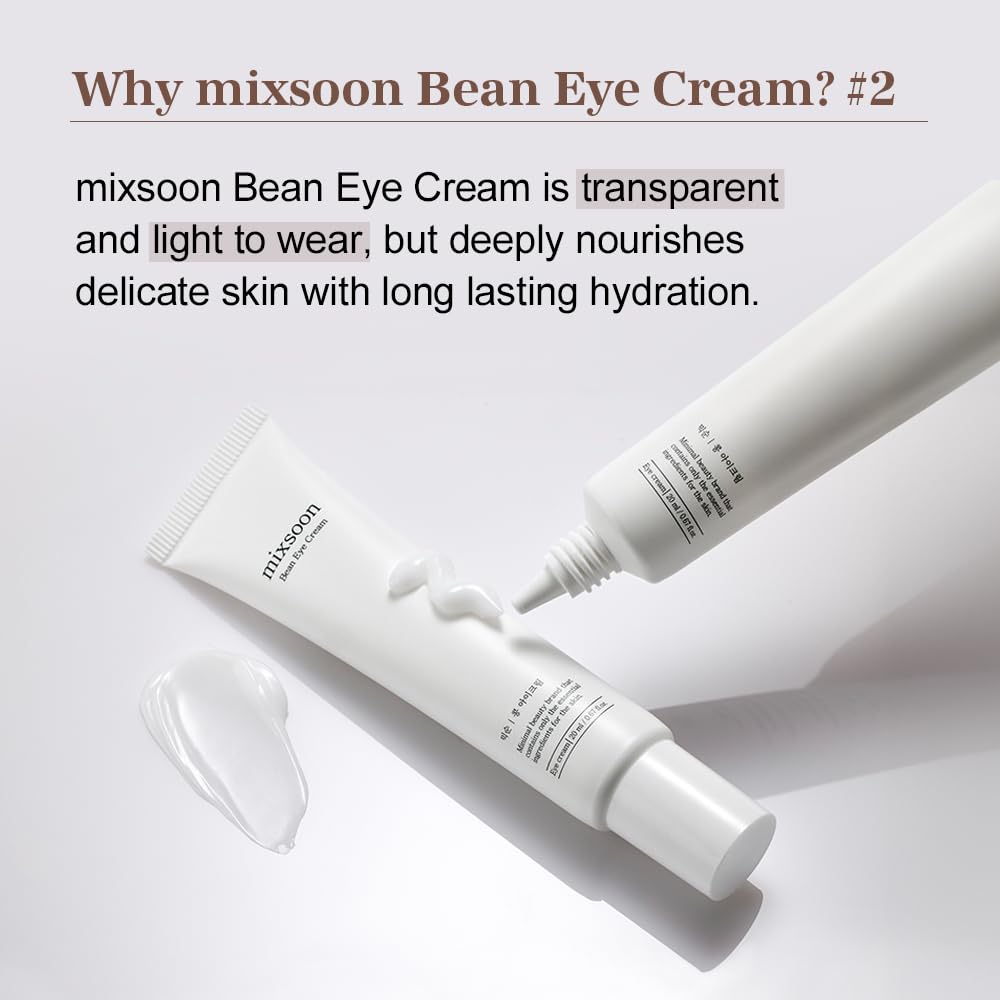 mixsoon Crema para ojos de frijoles \u2013 Nutritiva y reafirmante...