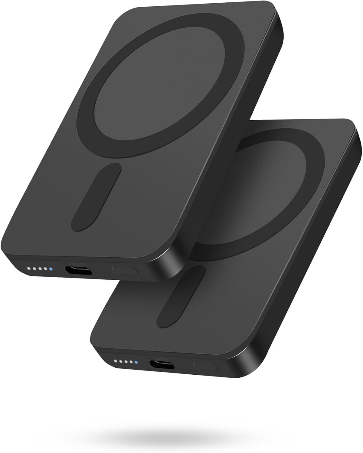 Miady Paquete de 2 cargadores portátiles magnéticos para iPhone 500...