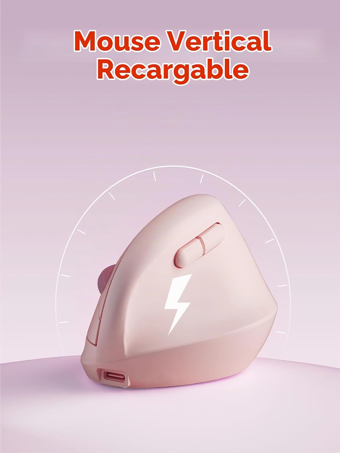 DAREU Ratón inalámbrico vertical ergonómico para manos pequeñas, mo...