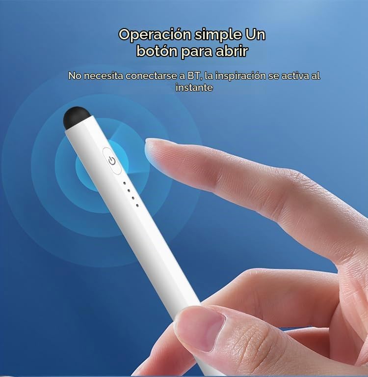 Lápiz para Apple iPad 2018-2025, lápiz capacitivo de carga rápida p...